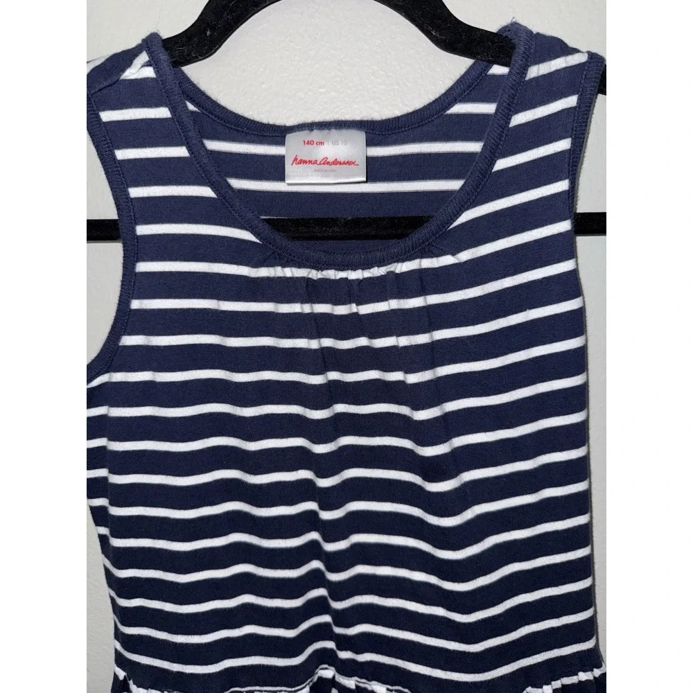 Hanna Andersson Girl's Striped‎ Swing Dress Size 10 Playtime Summer Coastal
